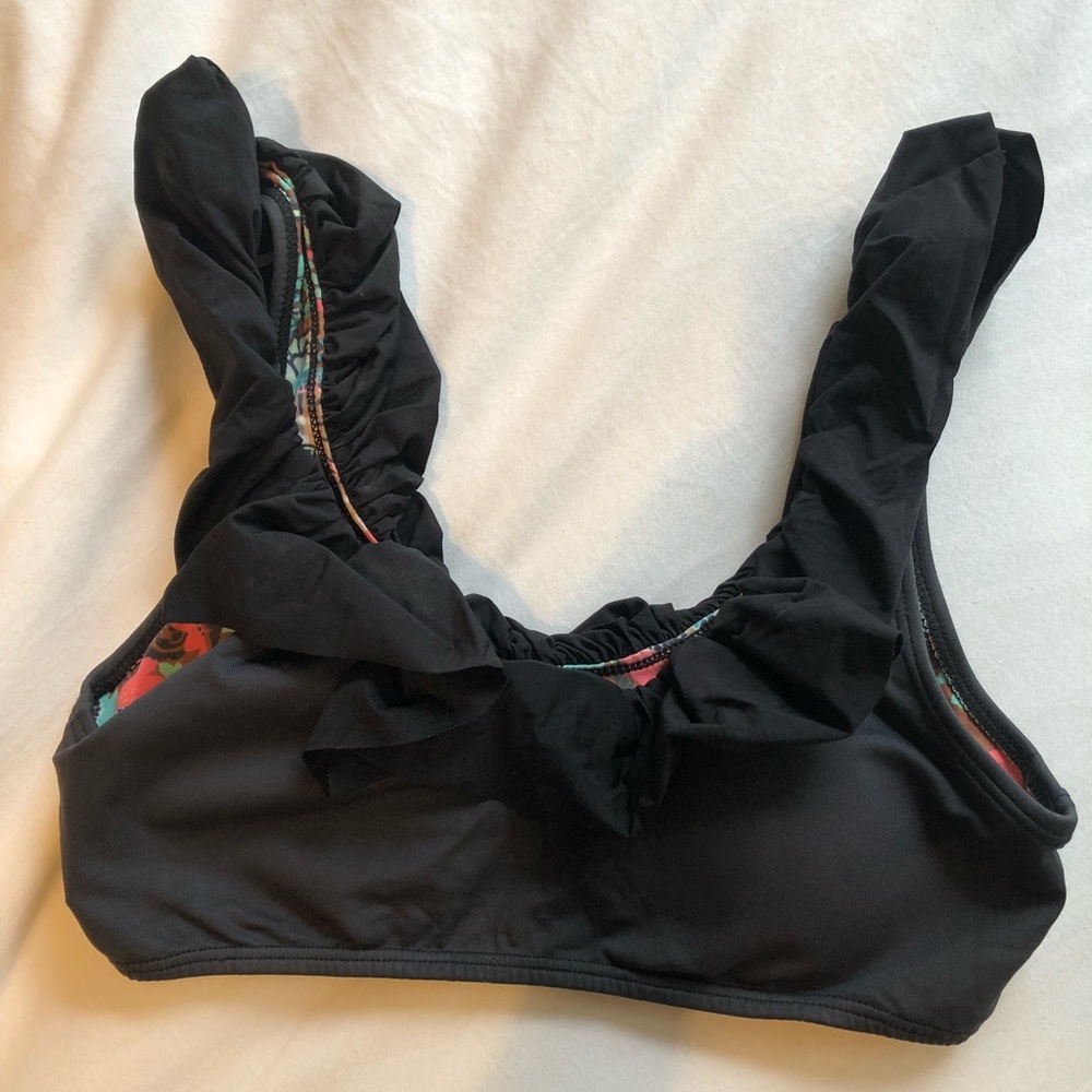 maaji swimwear ruffle reversible top